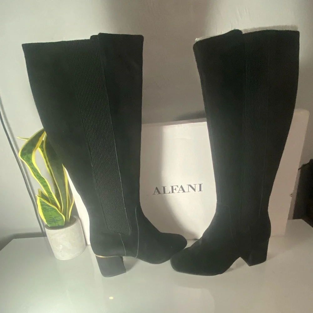 Alfani‎ Women's Elegant Black Over the Knee Boots